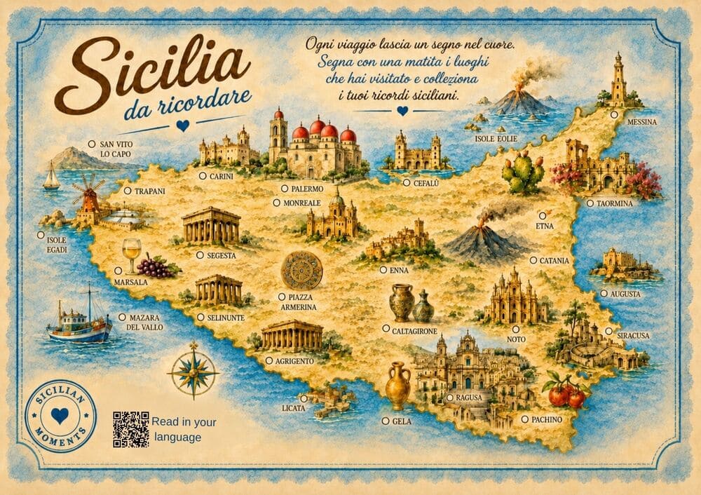 13 Mappa della Sicilia da ricordare